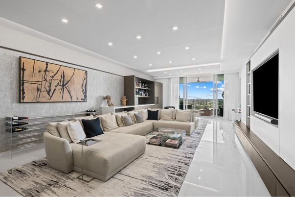 Interior, Living room, Recessed Lighting