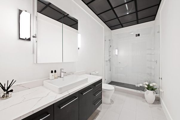 Bathroom, Glass Shower, Interior