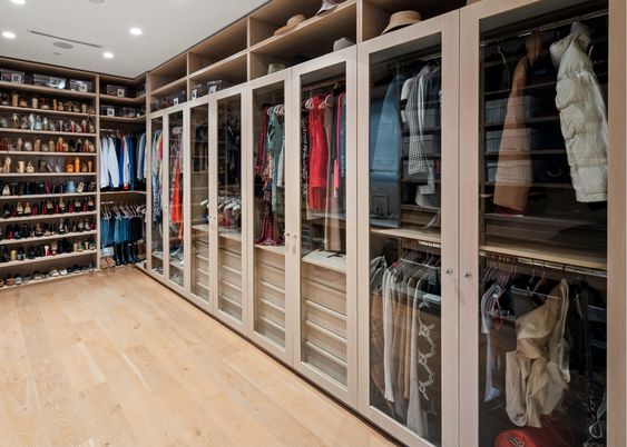 Interior, Recessed Lighting, Walk-in Closets, Wood Texture Flooring
