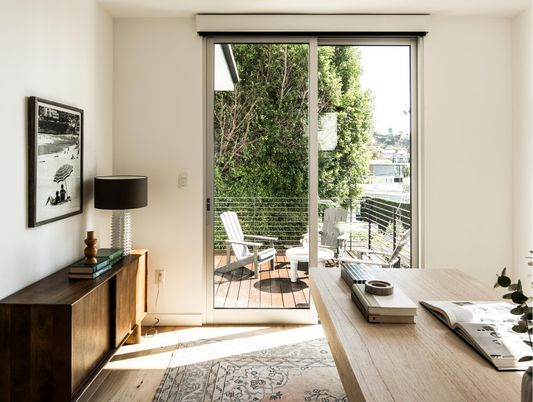 Home Office, Interior, Wood Texture Flooring