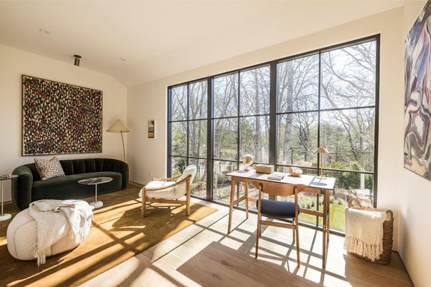 Home Office, Interior, Wood Texture Flooring