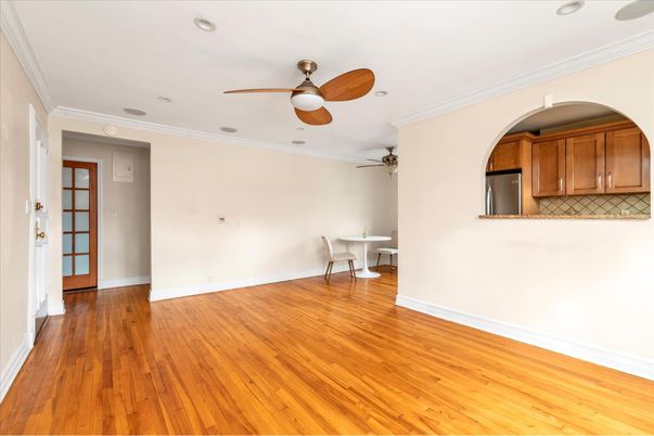 Dining room, Interior, Kitchen, Recessed Lighting, Wood Texture Flooring