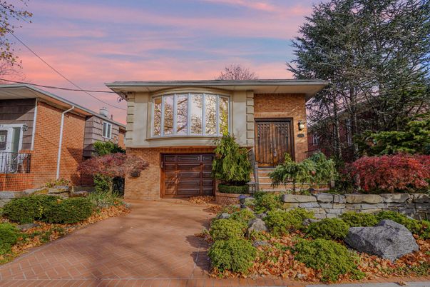 Attached, Exterior, Facade, Brick Facade, Modern