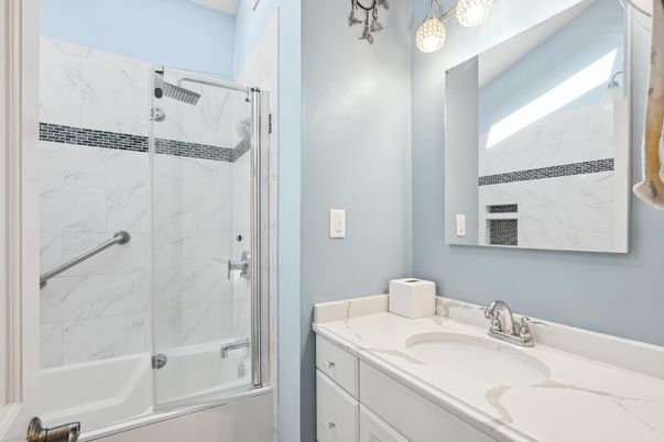 Bathroom, Glass Shower, Interior, Marble Walls