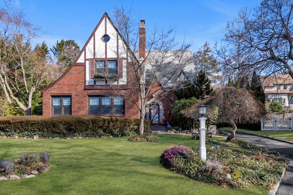 Exterior, Facade, Brick Facade, Tudor Revival