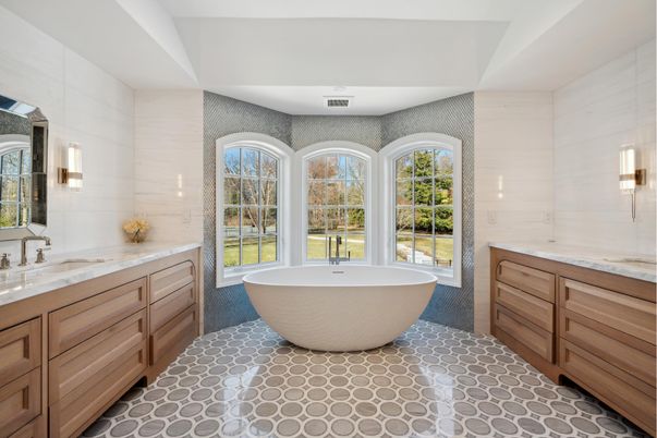 Bathroom, Dual Sink Vanities, Free Standing Baths, Interior