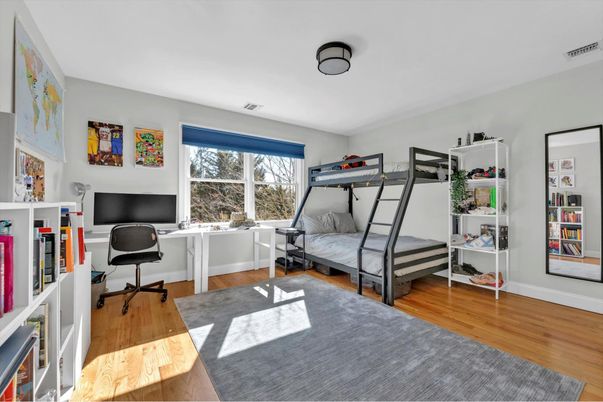 Bedroom, Home Office, Interior, Wood Texture Flooring
