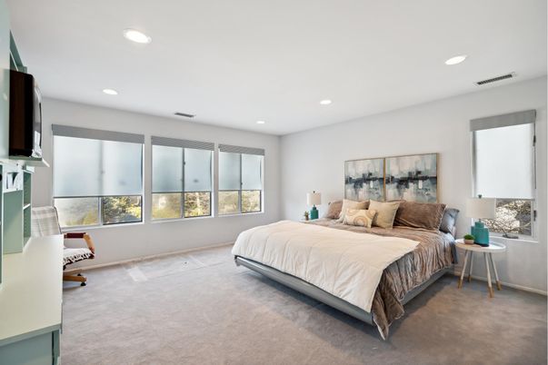 Bedroom, Interior, Recessed Lighting
