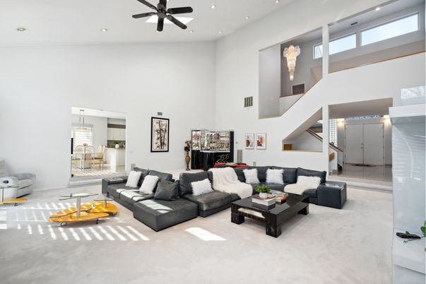 Interior, Living room, Recessed Lighting