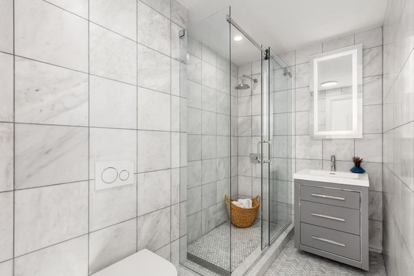 Bathroom, Glass Shower, Interior