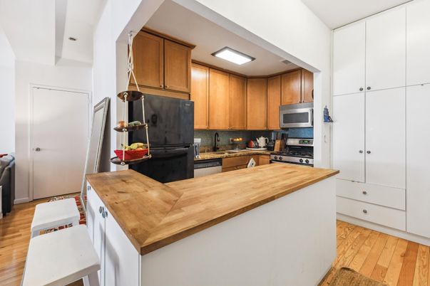 Interior, Kitchen, Wood Texture Flooring