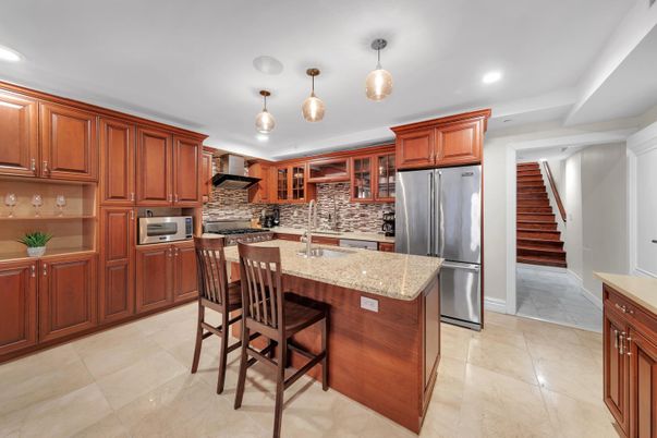 Interior, Kitchen, Pendant Lights, Recessed Lighting, Stainless Steel Appliances