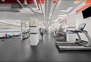 Fitness Equipment, Gym, Interior, Recessed Lighting