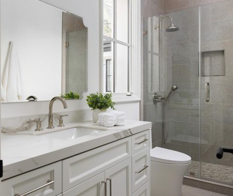 Bathroom, Glass Shower, Interior