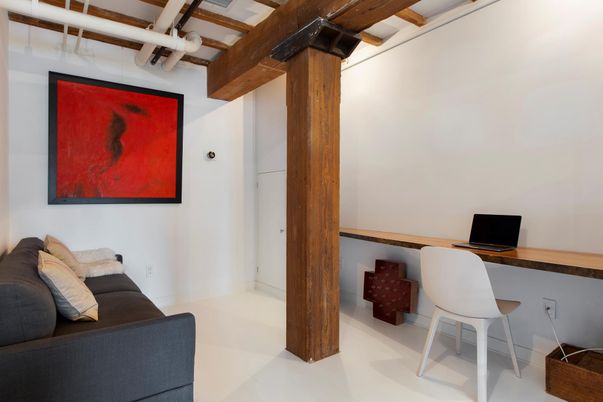 Home Office, Interior, Wooden Beams