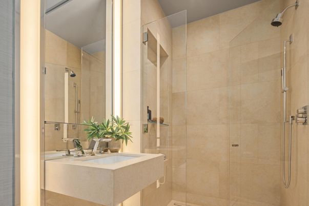 Bathroom, Glass Shower, Interior