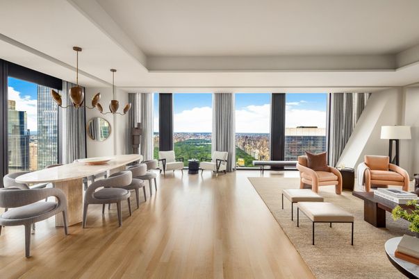 Dining room, Interior, Living room, Pendant Lights, Wood Texture Flooring