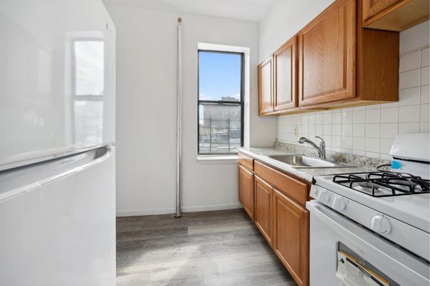 Interior, Kitchen, Wood Texture Flooring