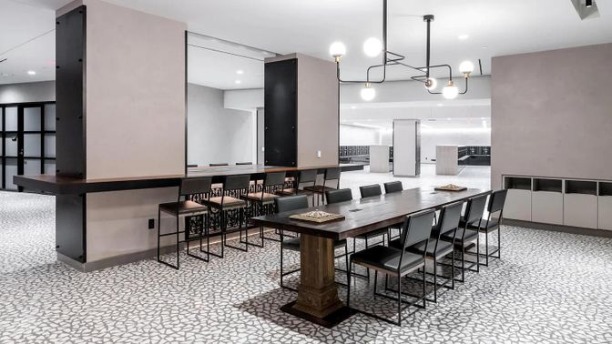 Dining room, Interior, Pendant Lights, Recessed Lighting