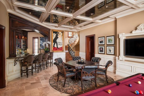 Billiard Table, Dining room, Game Room, Interior