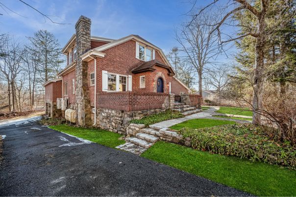 Exterior, Facade, Brick Facade, Tudor Revival