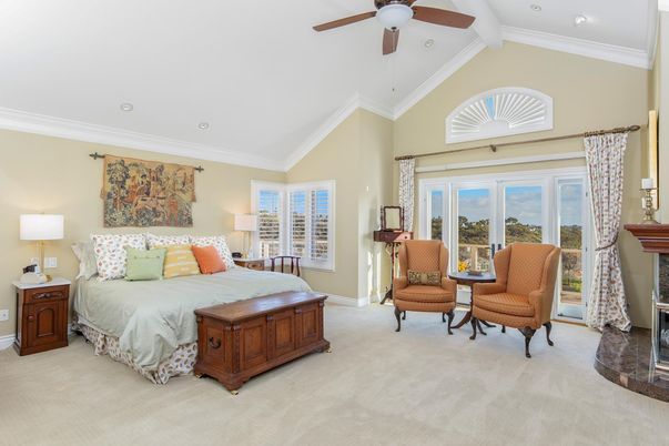 Bedroom, Fireplace, Interior, Recessed Lighting