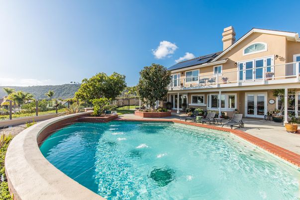 Exterior, Pool, Solar Panels