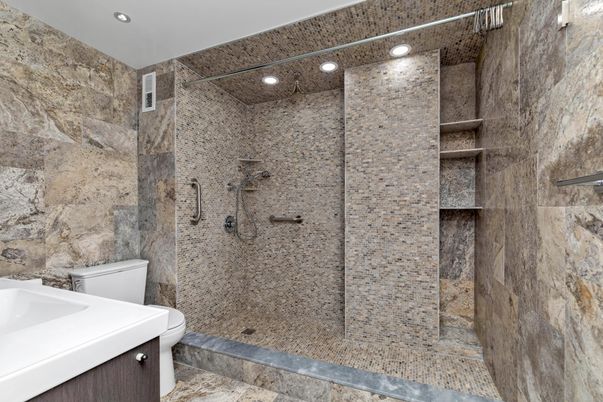 Bathroom, Interior, Recessed Lighting