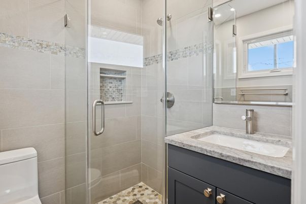 Bathroom, Glass Shower, Interior