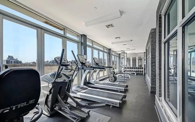 Fitness Equipment, Gym, Interior, Recessed Lighting