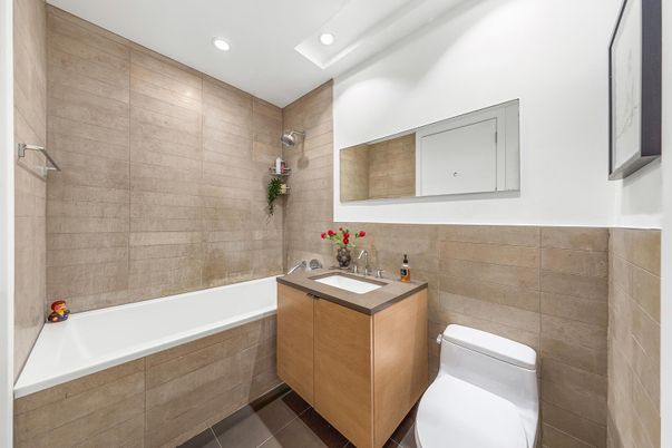 Bathroom, Interior, Recessed Lighting, Wooden Walls