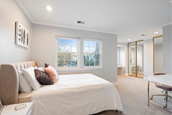 Bedroom, Interior, Recessed Lighting
