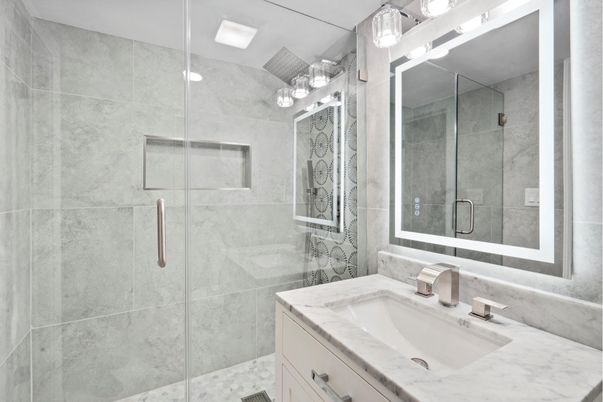 Bathroom, Glass Shower, Interior