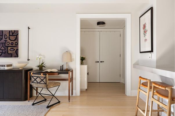 Home Office, Interior, Wood Texture Flooring