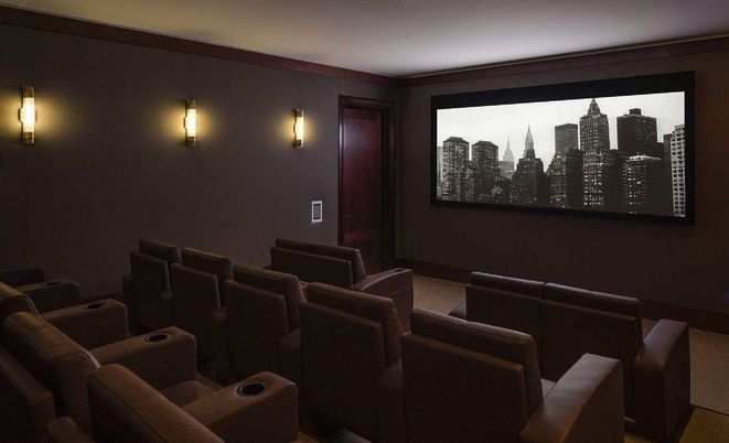 Home Theatre Room, Interior, Projection Screen, Theatre Room