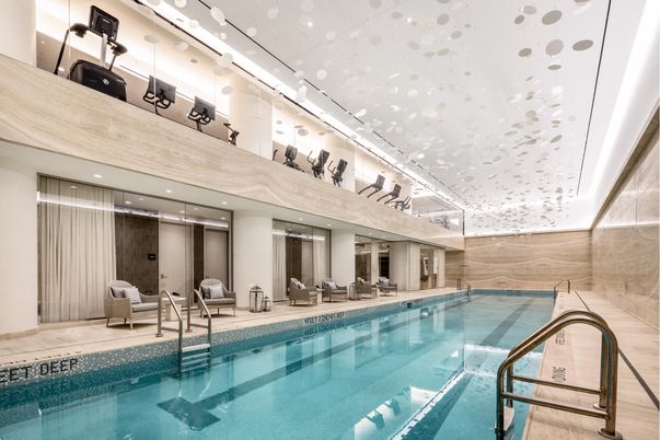 Interior, Pool, Recessed Lighting