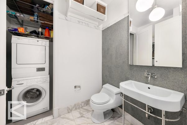 Bathroom, Interior, Marble, Utility Closets, Washer