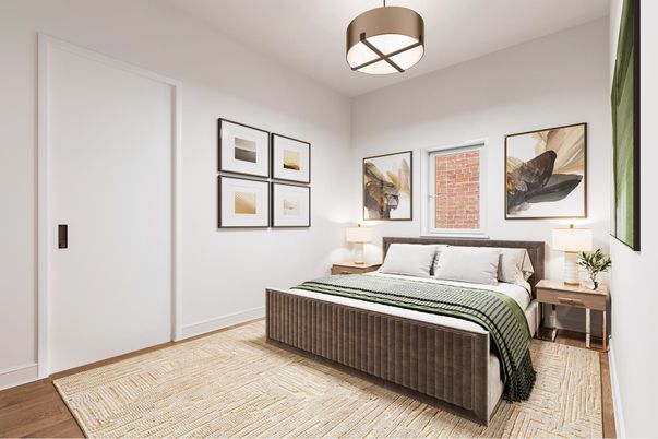 Bedroom, Interior, Wood Texture Flooring