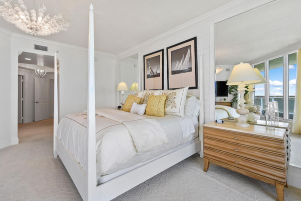 Bedroom, Chandelier, Interior