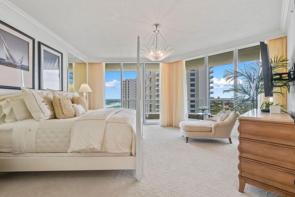 Bedroom, Chandelier, Interior