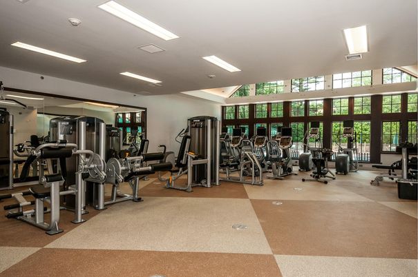 Fitness Equipment, Gym, Interior, Recessed Lighting
