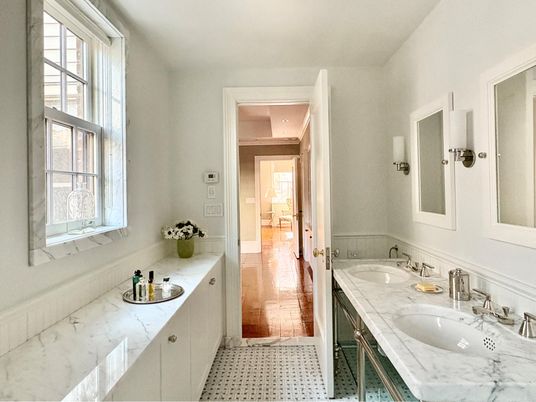 Bathroom, Dual Sink Vanities, Interior, Wood Texture Flooring
