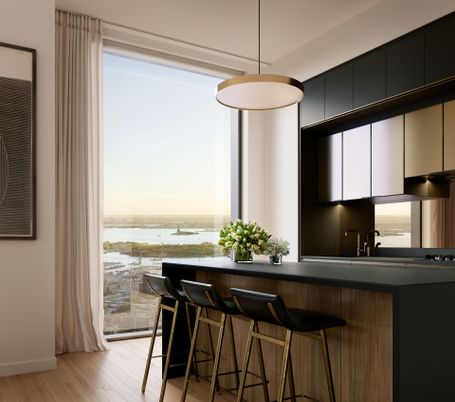 Interior, Pendant Lights, Water, Wood Texture Flooring