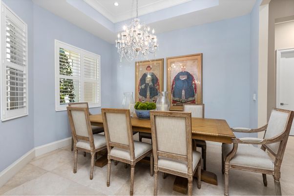 Chandelier, Dining room, Interior, Recessed Lighting