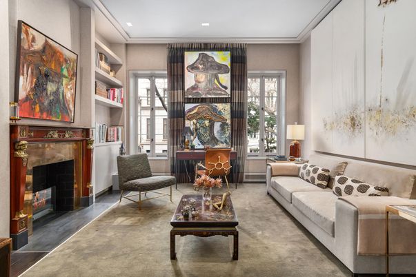 Fireplace, Interior, Living room, Recessed Lighting
