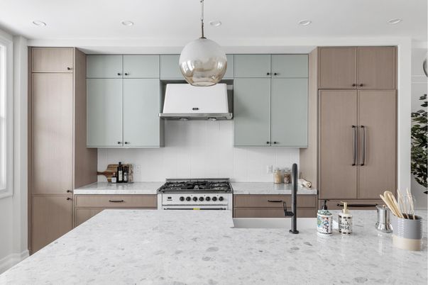 Interior, Kitchen, Pendant Lights, Recessed Lighting, Stainless Steel Appliances