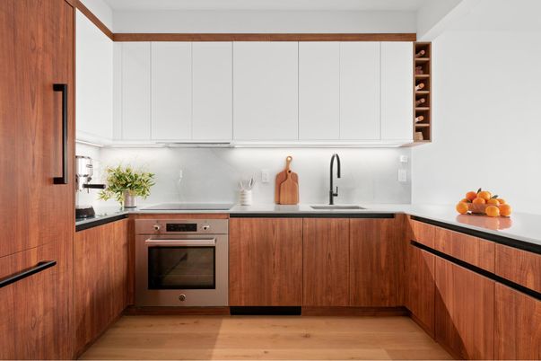 Interior, Kitchen, Wood Texture Flooring