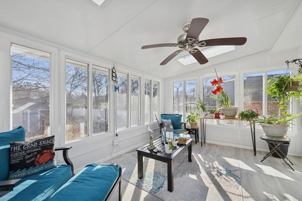 Interior, Sun Room, Wood Texture Flooring