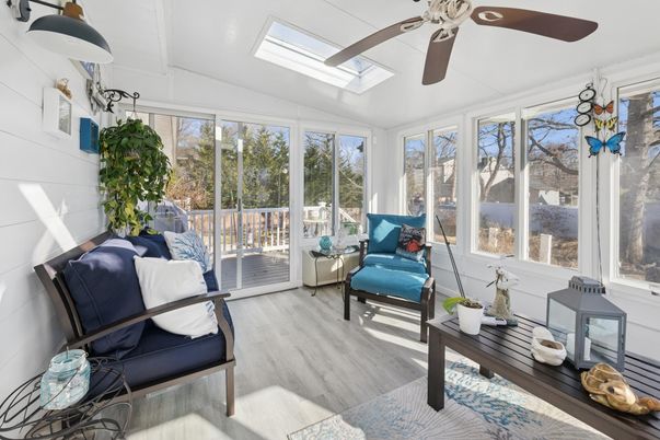 Interior, Sun Room, Wood Texture Flooring