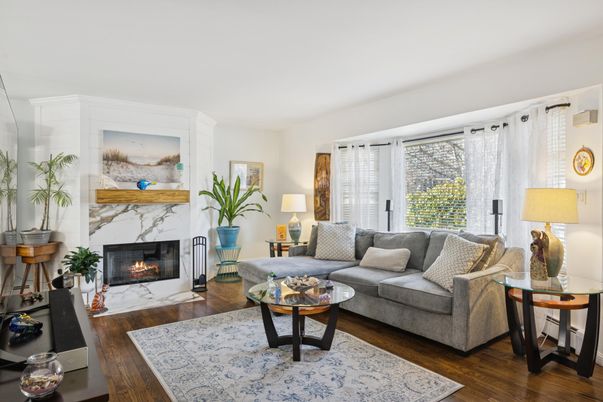 Fireplace, Interior, Living room, Wood Texture Flooring